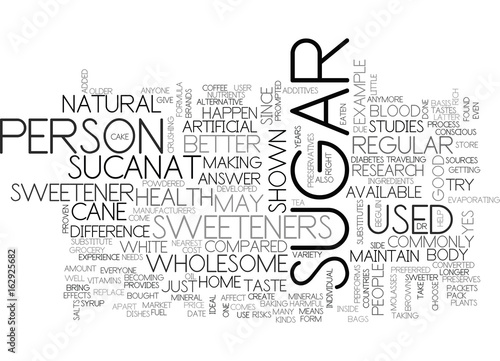 WHOLESOME SWEETENERS ANYONE TEXT WORD CLOUD CONCEPT