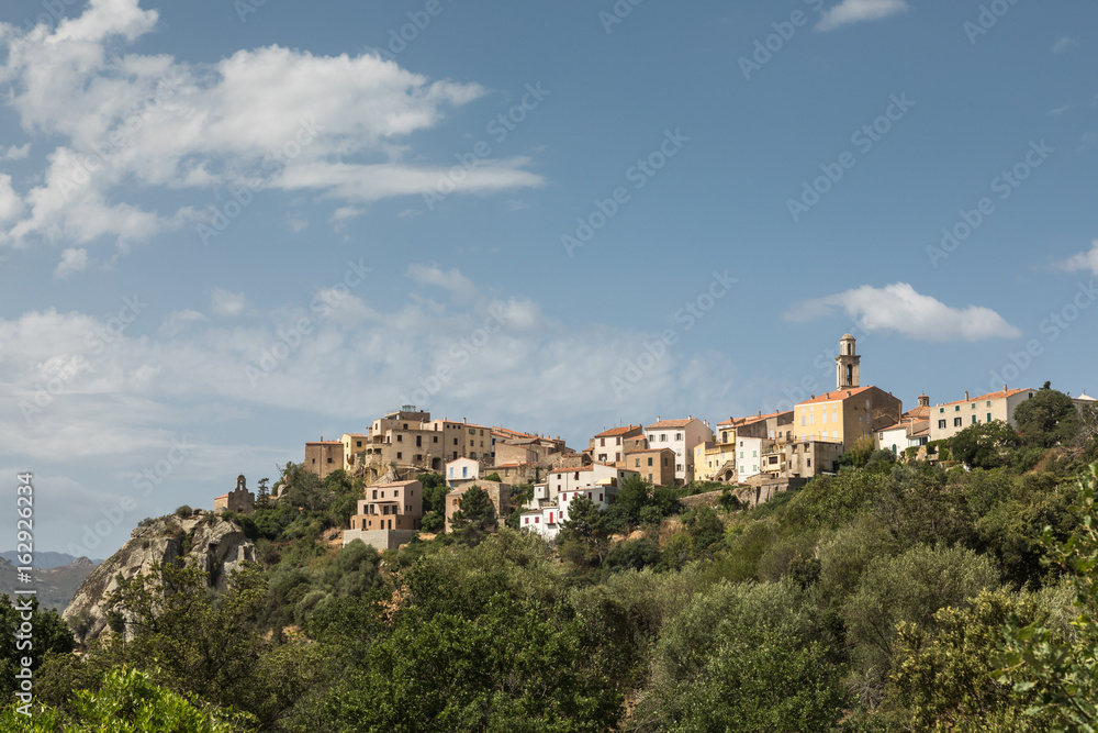 Village of Montemaggiore in the Balagne region of Corsica