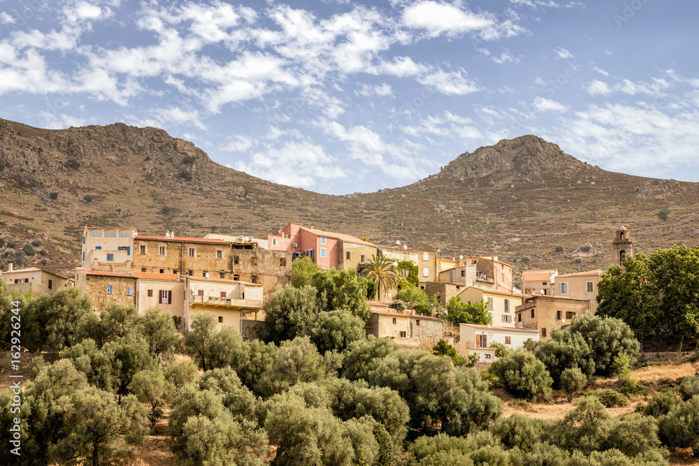 Village of Cassano in the Balagne region of Corsica