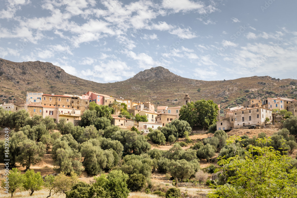Village of Cassano in the Balagne region of Corsica