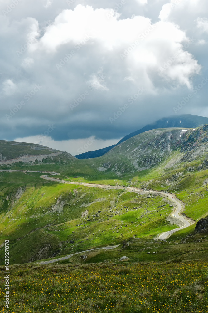 The Carpathian Mountains seen from Transalpina The Carpathian Mountains seen from Transalpina