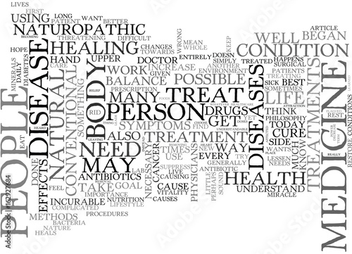 WHY CHOOSE NATUROPATHIC MEDICINE TEXT WORD CLOUD CONCEPT
