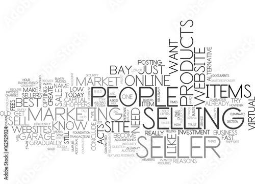 WHY E BAY IS A SELLER S BLISS TEXT WORD CLOUD CONCEPT