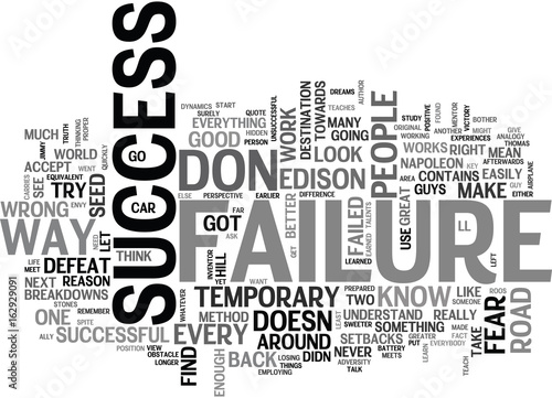 WHY FAILURE IS GOOD FOR YOU TEXT WORD CLOUD CONCEPT