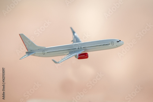 Airplane isolated on Green background