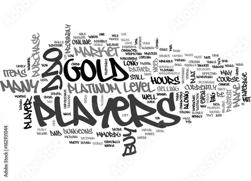 WHY PLAYERS BUY DDO GOLD PLATINUM TEXT WORD CLOUD CONCEPT