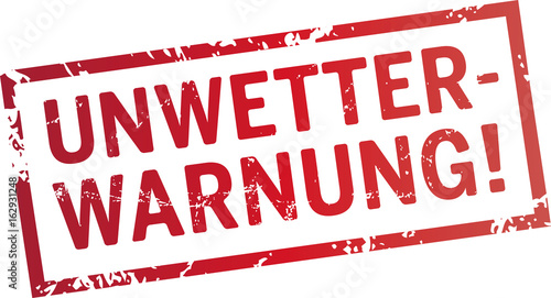 Stempel Unwetterwarnung
