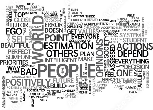 WHY SHOULD YOU DEPEND ON OTHER PEOPLE TEXT WORD CLOUD CONCEPT