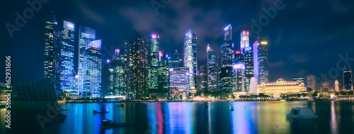 Singapore skyline background