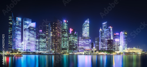 Singapore skyline background © boule1301
