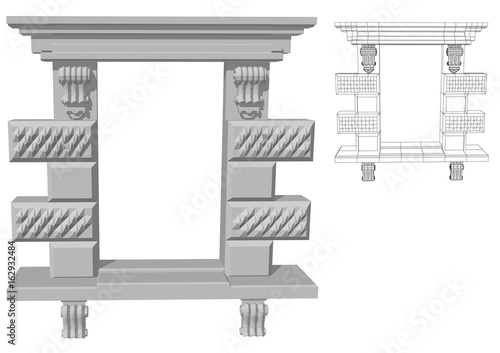 Rectangular window opening