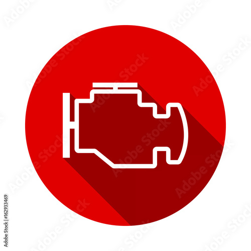 outline icon of engine