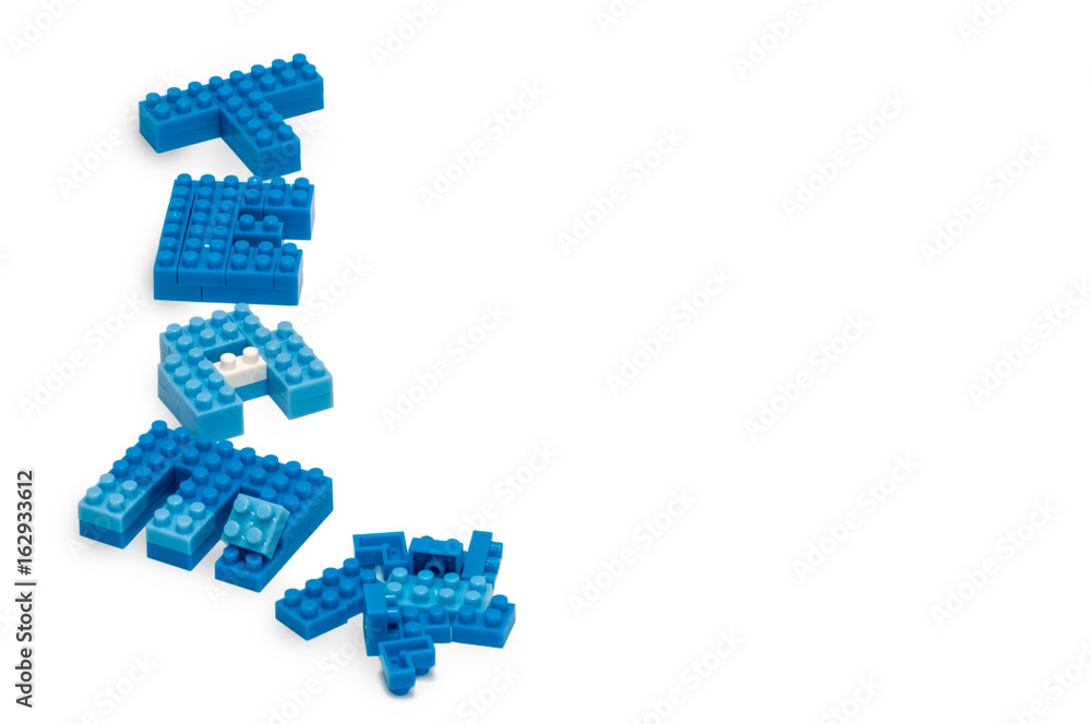 Business concept team work with mini block,The power of business team,Block isolated word Business concept team work with mini block,The power of business team,Block isolated word