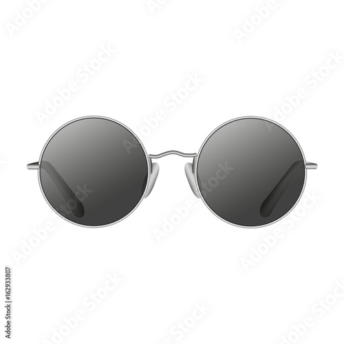 Round lennon sunglasses vector illustration