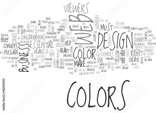WOO YOUR VIEWERS THROUGH COLORS TEXT WORD CLOUD CONCEPT