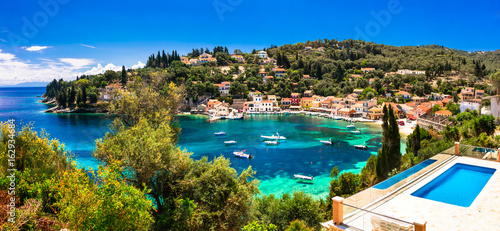 summer holiday in Greece - picturesque Loggos village in Paxos island