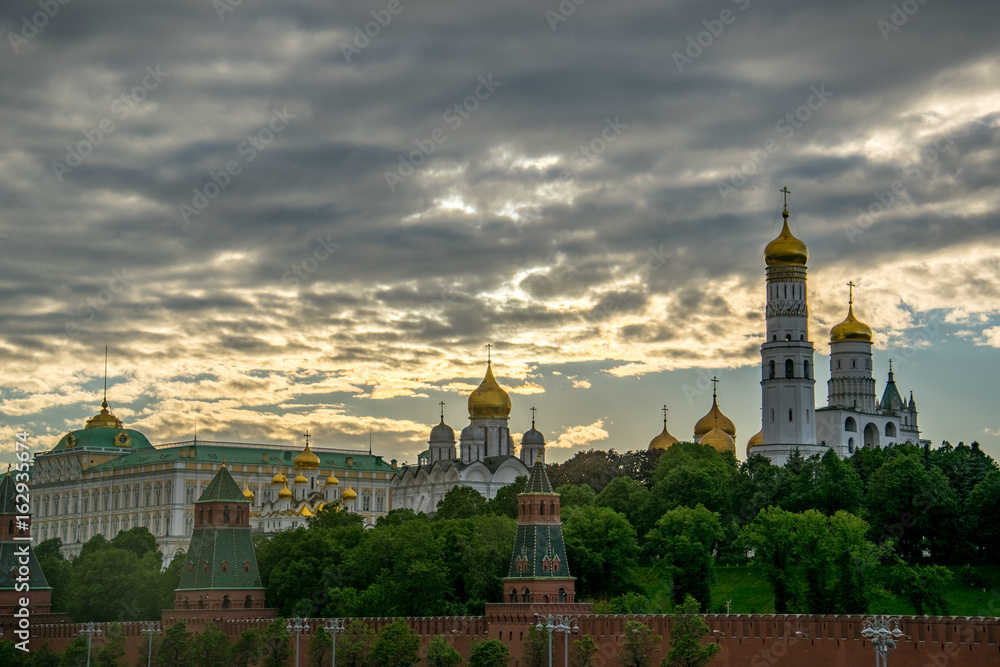 Kremlin in Moscow on the sunset summer
