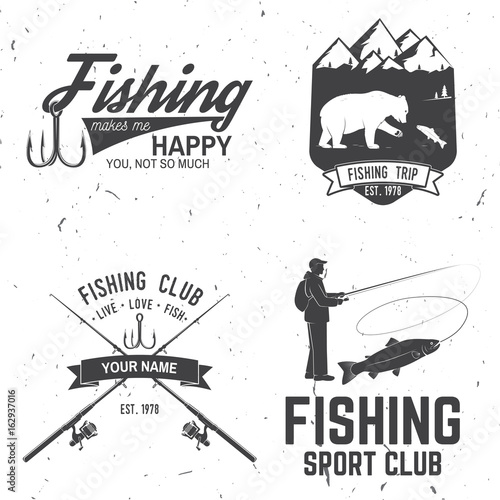 Life is better when you fish. Vector illustration.