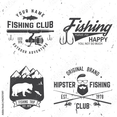 Fishing sport club. Vector illustration.