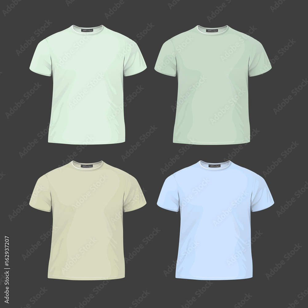 Basic kids' t-shirt for print. Template for fashionable t-shirt. Vector Illustration Basic kids' t-shirt for print. Template for fashionable t-shirt. Vector Illustration