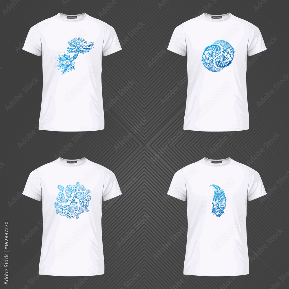 Original print for t-shirt - Fantasy graphic elements. Vector Illustration Original print for t-shirt - Fantasy graphic elements. Vector Illustration
