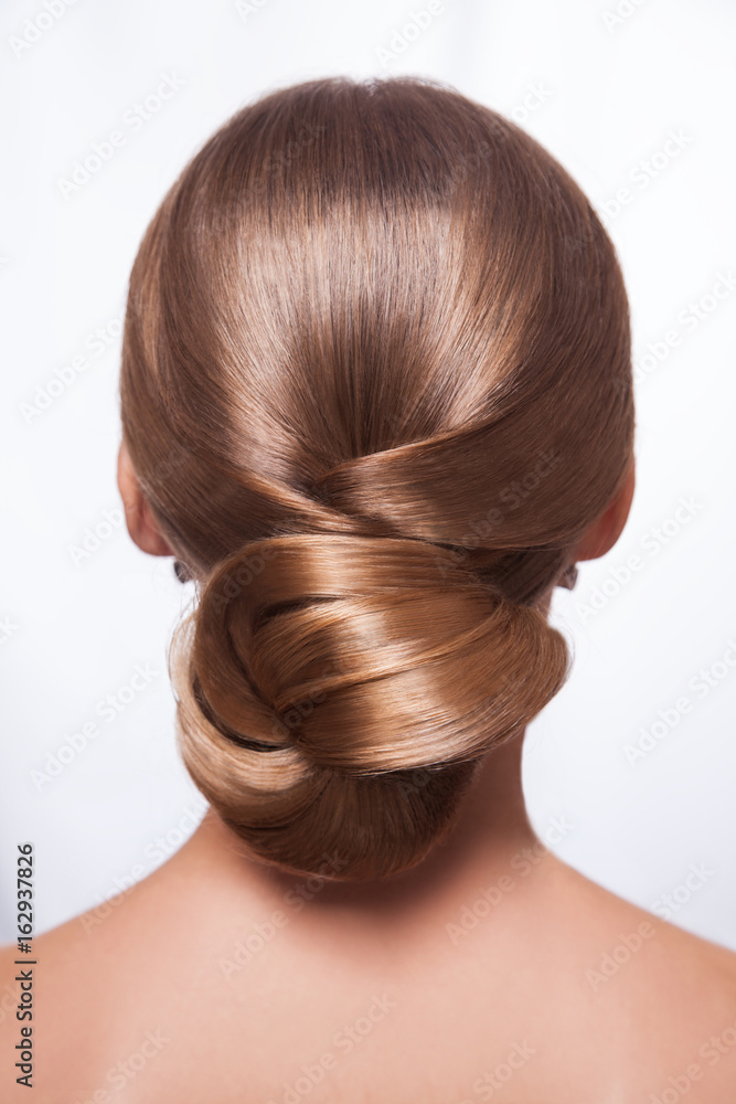 Vector Woman Hairstyle Back View Stock Illustration - Download Image Now -  Black Color, Portrait, Women - iStock