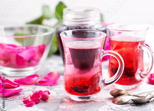 tea with rose