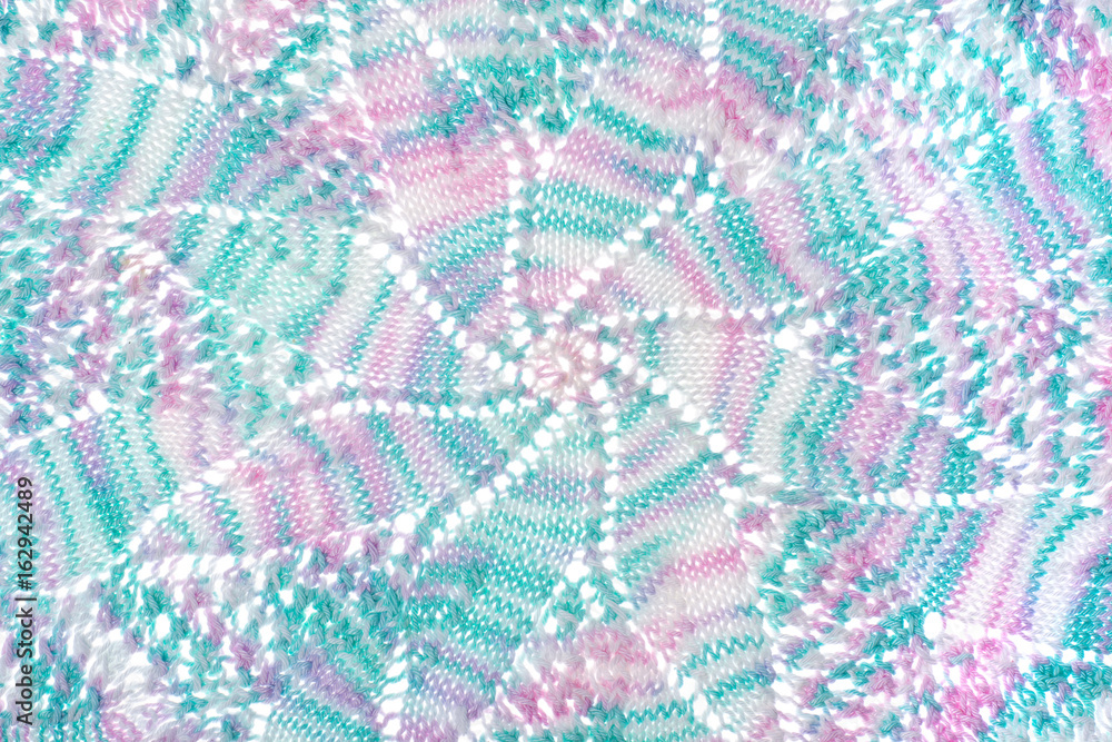 Colored textures crocheted with thread, handmade. Colored textures crocheted with thread, handmade.