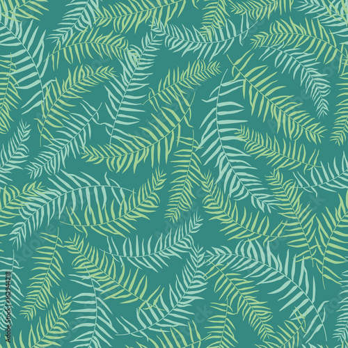 Tropical plam seamless pattern background
