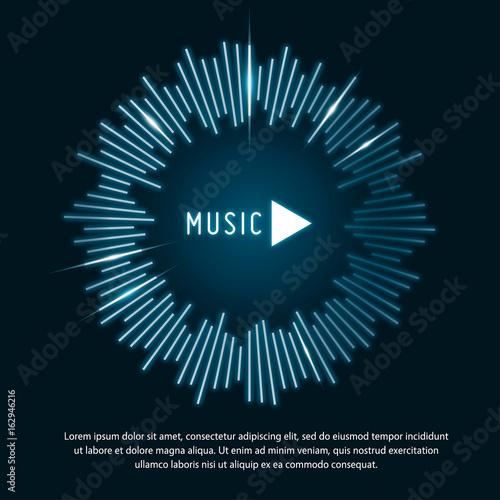 Vector Template, Music Party, Music Festival, Music Sound, Music Poster, Modern Design