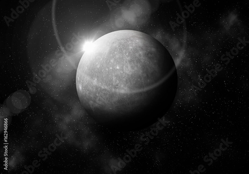 First planet from the Sun is Mercury ,Solar system planetarium.