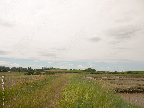 Stock Photo - inland country scene in harwich felixstowe essex uk england no people farm