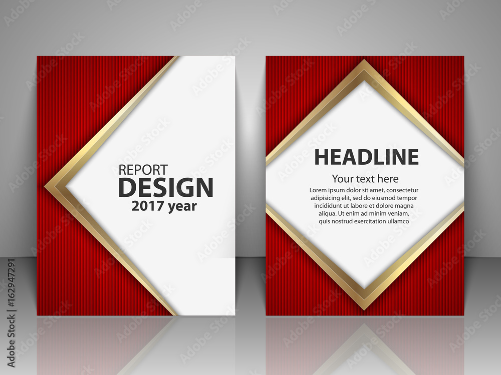 Brochure design template. Report, flyer, business layout, presentation template A4 size.