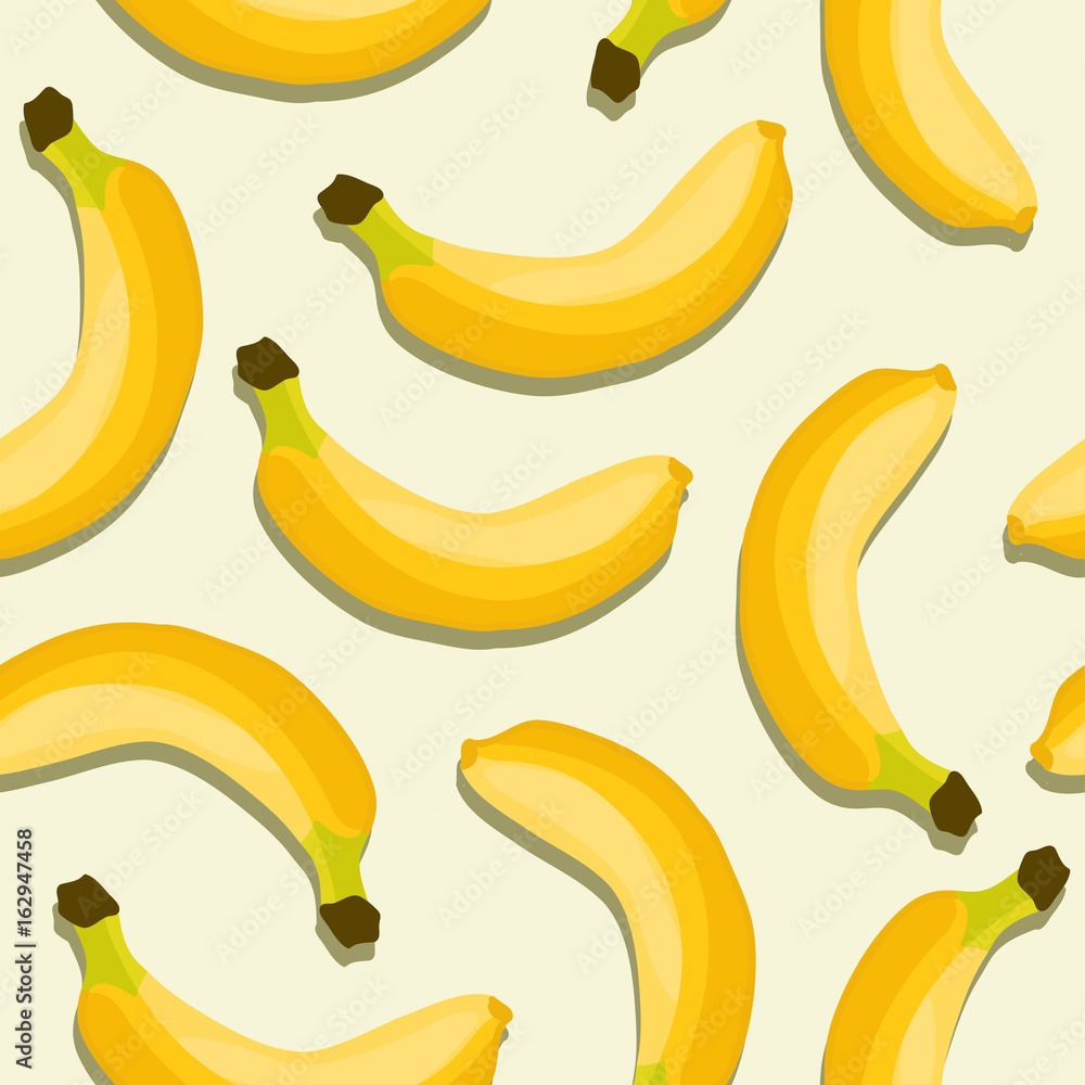Banana colorful seamless pattern  background