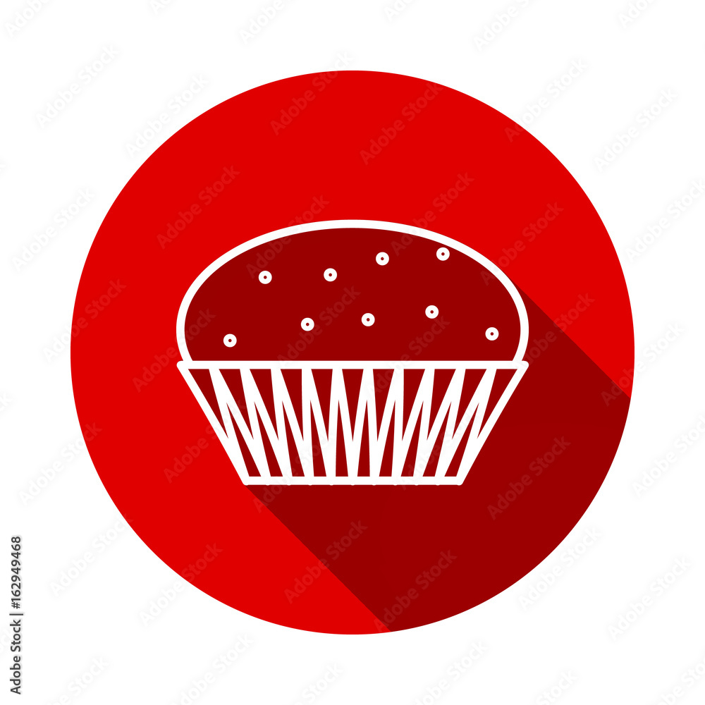Cake vector icons set. Black illustration isolated for graphic and web design.