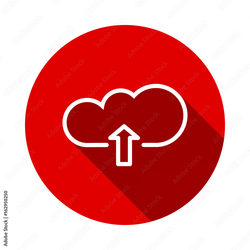 Cloud download. One of a set of linear web icons Cloud download. One of a set of linear web icons