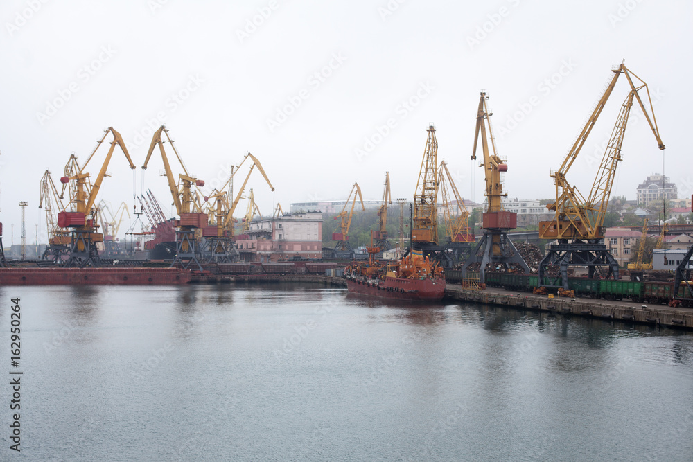 Cargo cranes, Odessa sea port