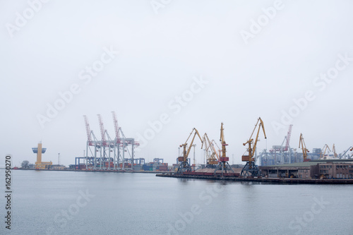 Cargo crane sea port