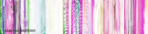 streifen bunt handgemalt aquarell banner