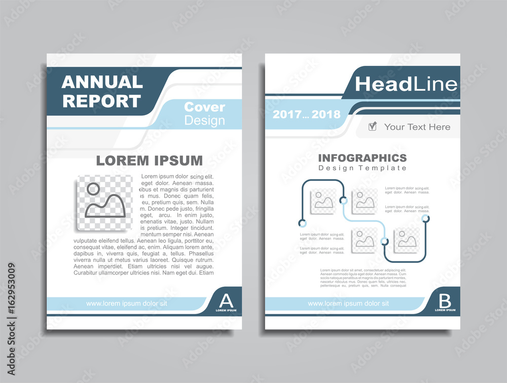 Obraz premium Design brochure layout with place for your text. Vector illustration.