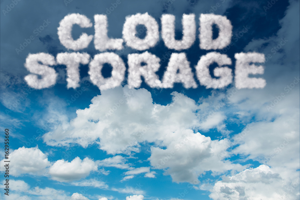 Cloud computing storage in IT concept Cloud computing storage in IT concept