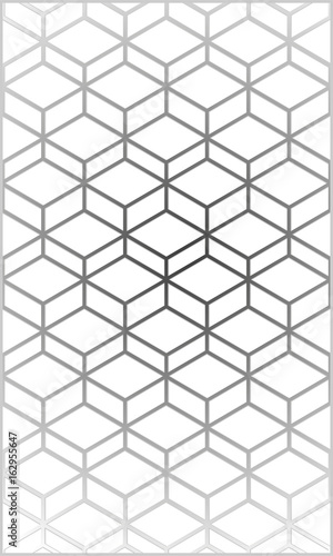 Vector modern geometry pattern hexagon  abstract geometric background  trendy print  monochrome retro texture  hipster fashion design
