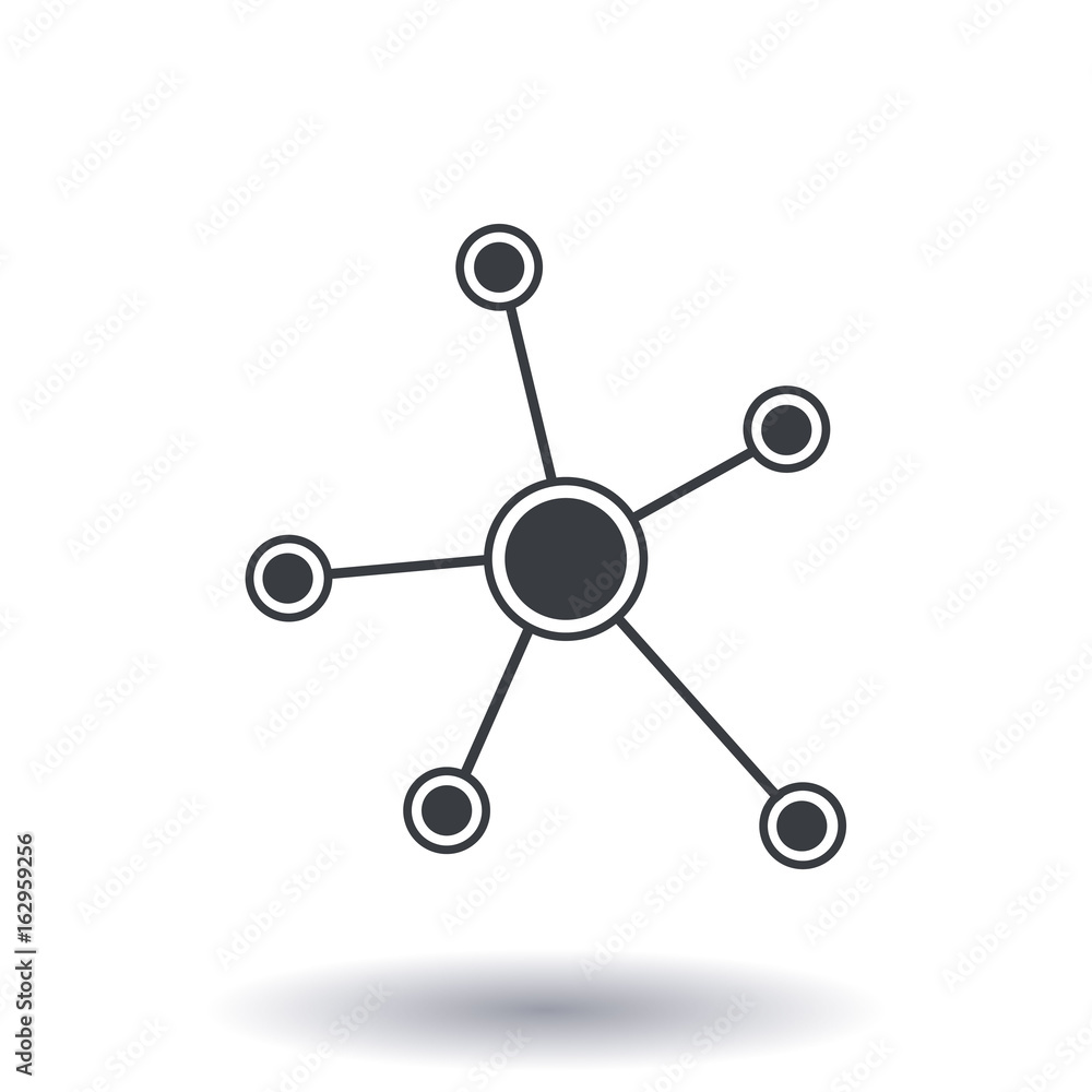Social network single icon. Global technology. The network of social connections in the business. Social network single icon. Global technology. The network of social connections in the business.