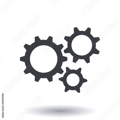 Gear icon. The development and management of business processes.