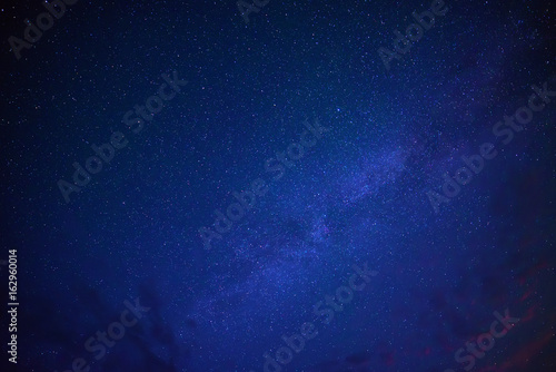 Tableau sur toile Night sky with lot of shiny stars, natural abstract astro background
