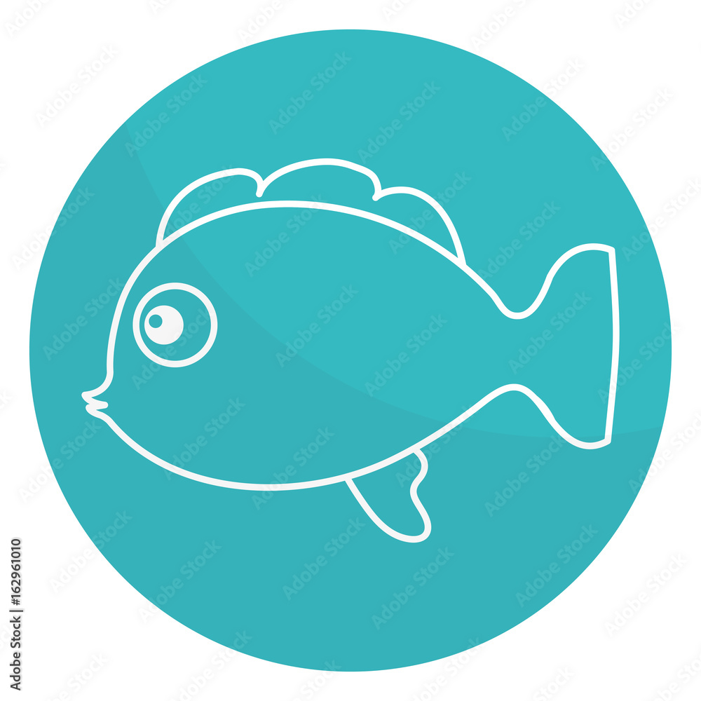 cute ornamental fish icon vector illustration design cute ornamental fish icon vector illustration design