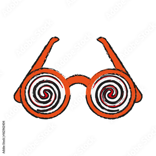 crazy glasses funny toy icon image