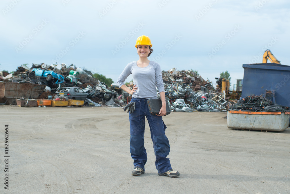 engineer outside a factory engineer outside a factory