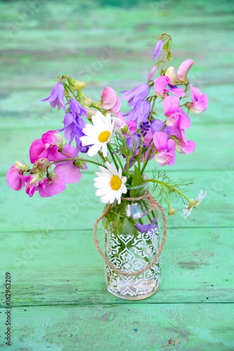 Grußkarte - bunter Blumenst...
