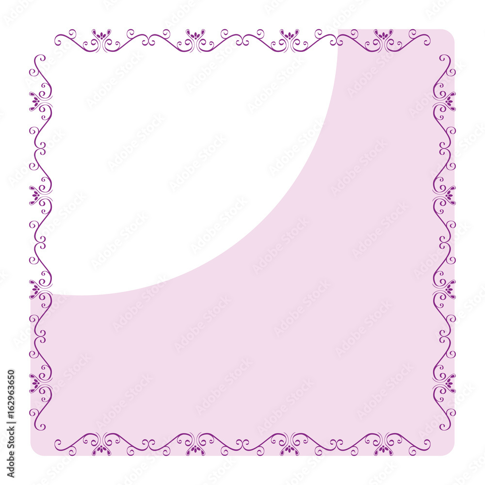 Elegant Victorian style frame vector illustration design Elegant Victorian style frame vector illustration design